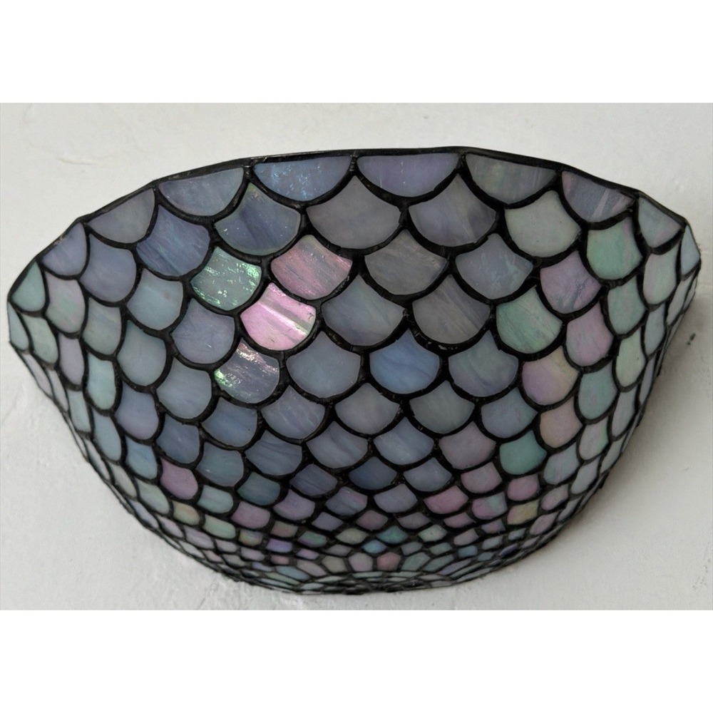 Meyda Fishscale Tiffany Wall Sconce BLUE HUES